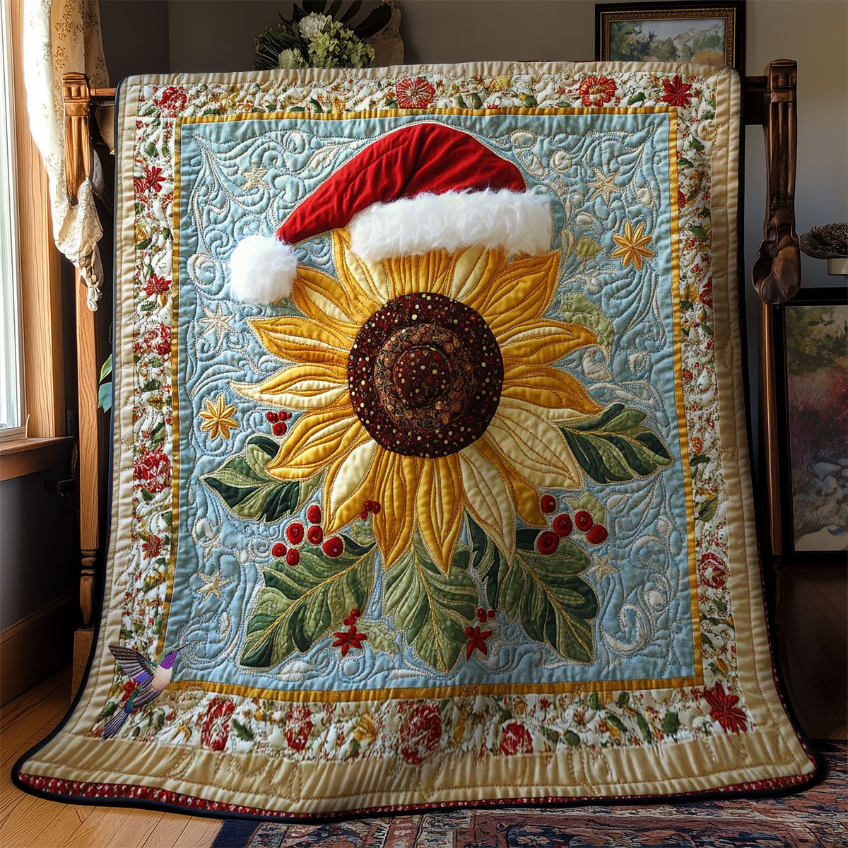 Festive Sunflower Shine WN2111043CL Quilt