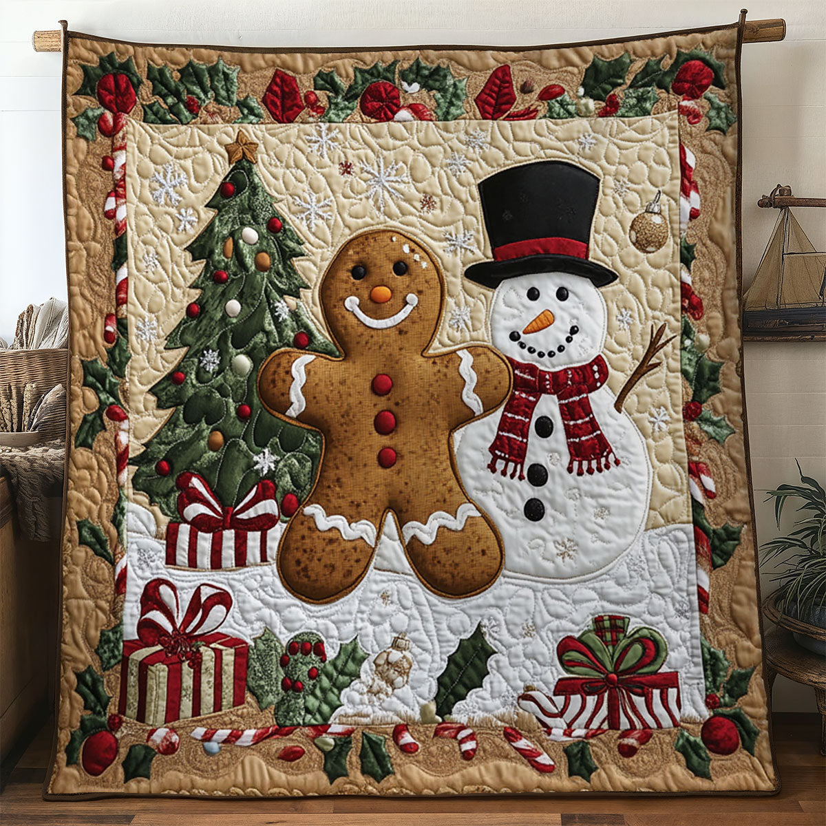 Cozy Lights Gingerbread WN0411020CL Quilt