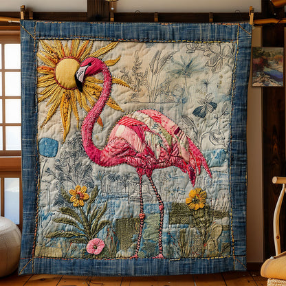 Flamingo Feather WN0707053CL Quilt