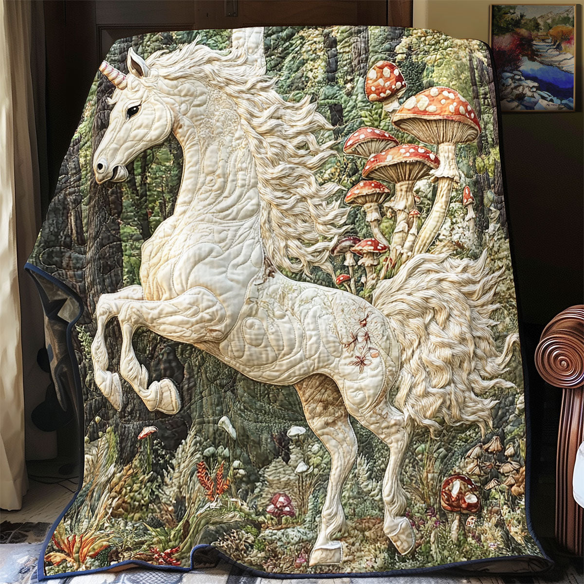 Mystic Forest Unicorn YR2001028CL Quilt