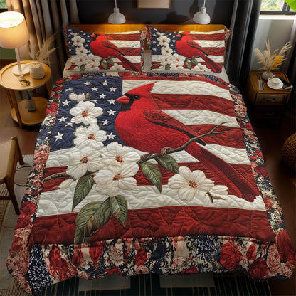 Patriotic Cardinal WN2102025CL Duvet Cover Set