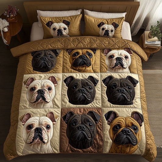 Snuggle French Bulldog CW1511022CL Duvet Cover Set