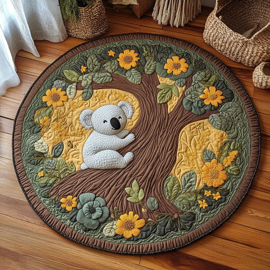 Cute Koala WY2504008CL Quilted Round Mat