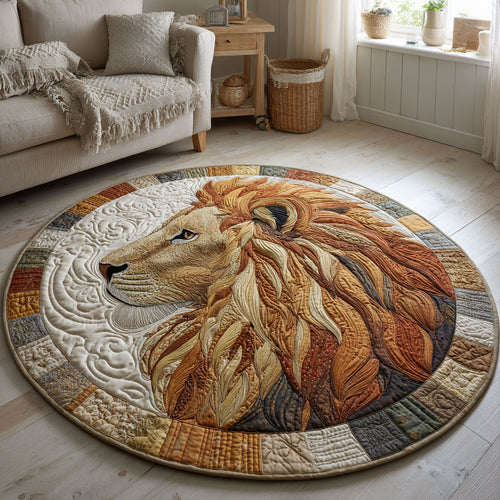 Lion Charm CW1001074CL Quilted Round Mat