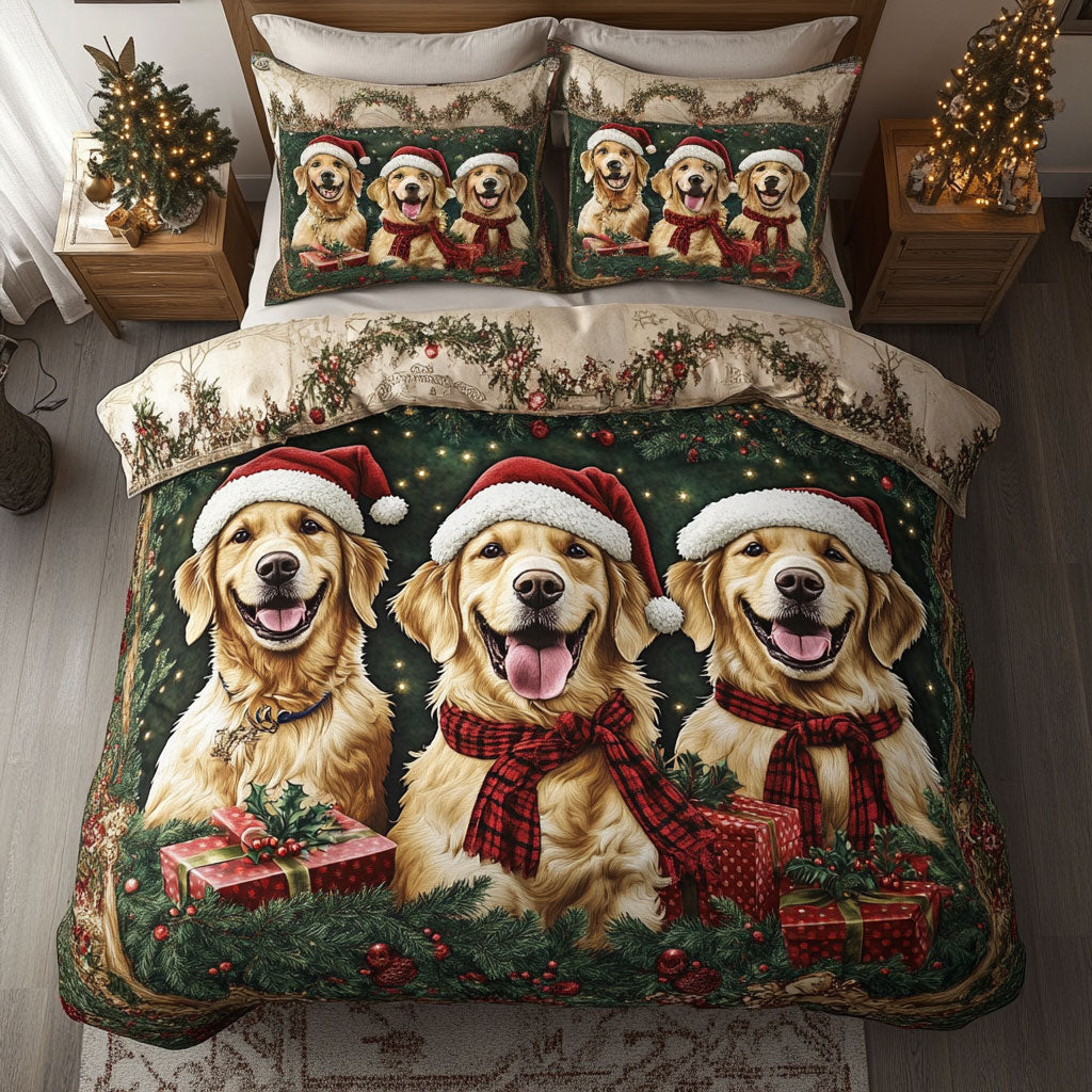 Golden Retriever Wanderlust WN15080055CL Duvet Cover Set