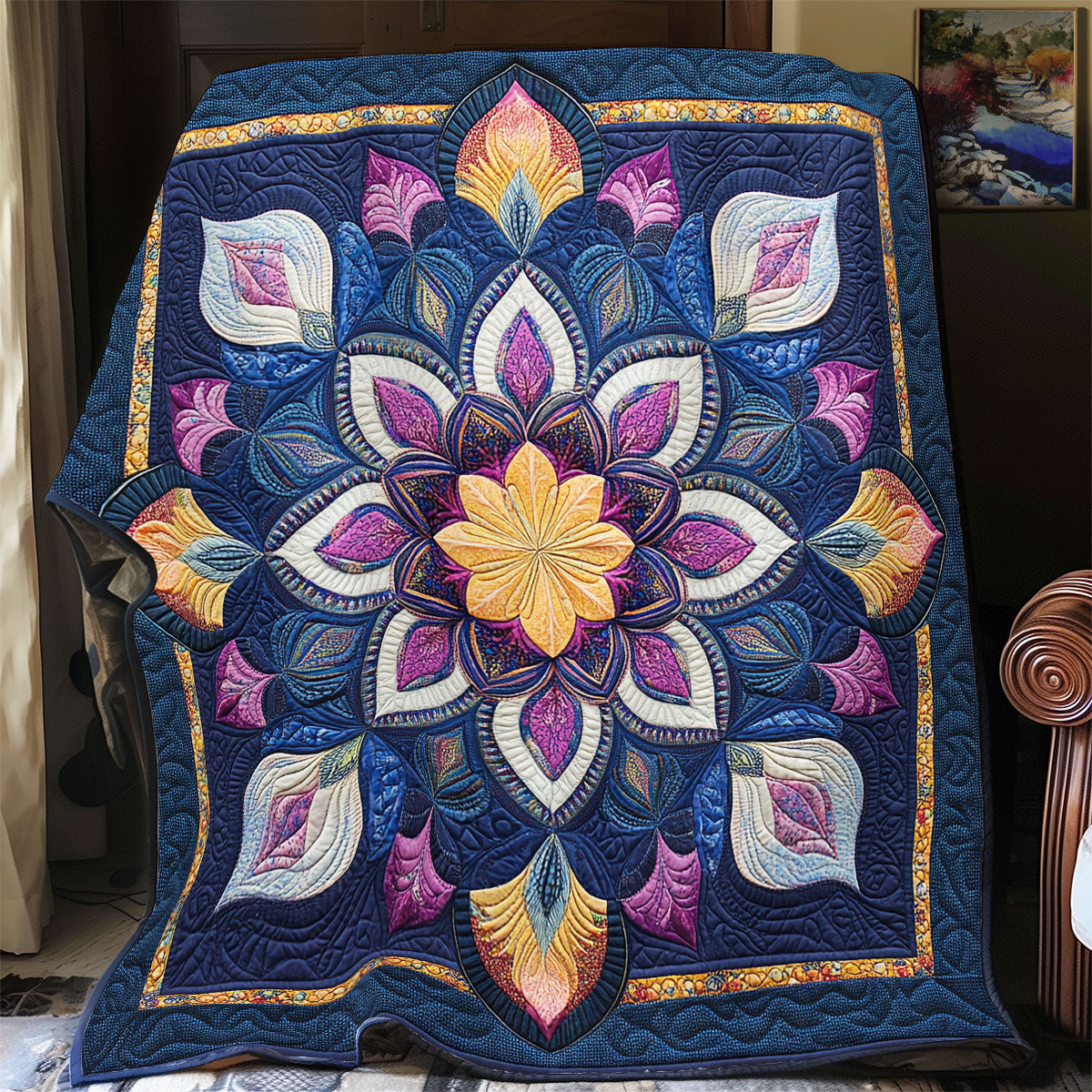 Mandala Pattern WX1306025CL Quilt
