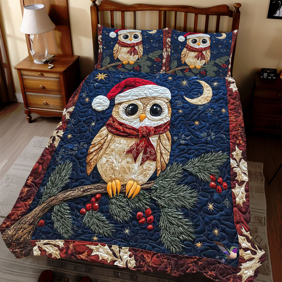 Christmas Night Owl WP2211009CL Duvet Cover Set