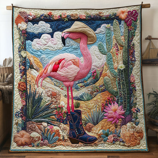 Western Sunset Flamingo WN1405052CL Quilt