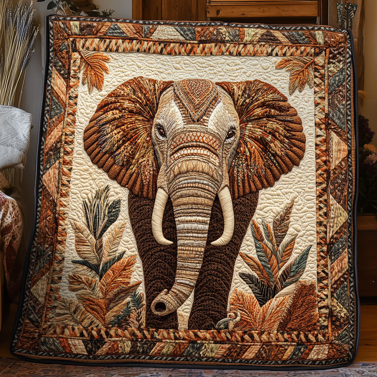 Elephant Brown WX0805015CL Quilt