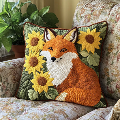 Fox Sunflower CW0807022CL Quilt Pillow Case