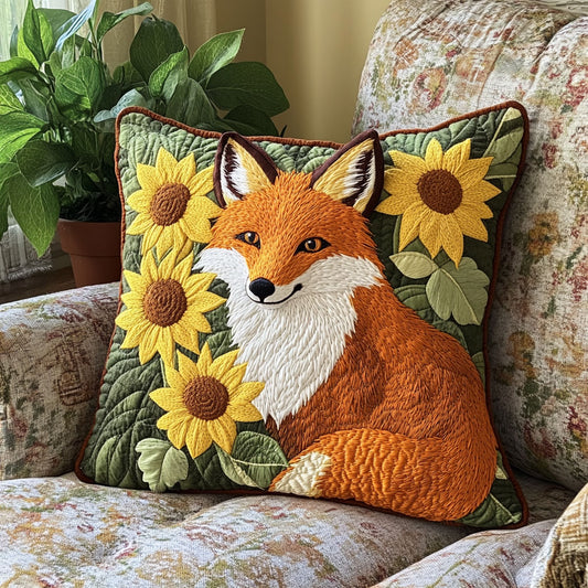 Fox Sunflower CW0807022CL Quilt Pillow Case