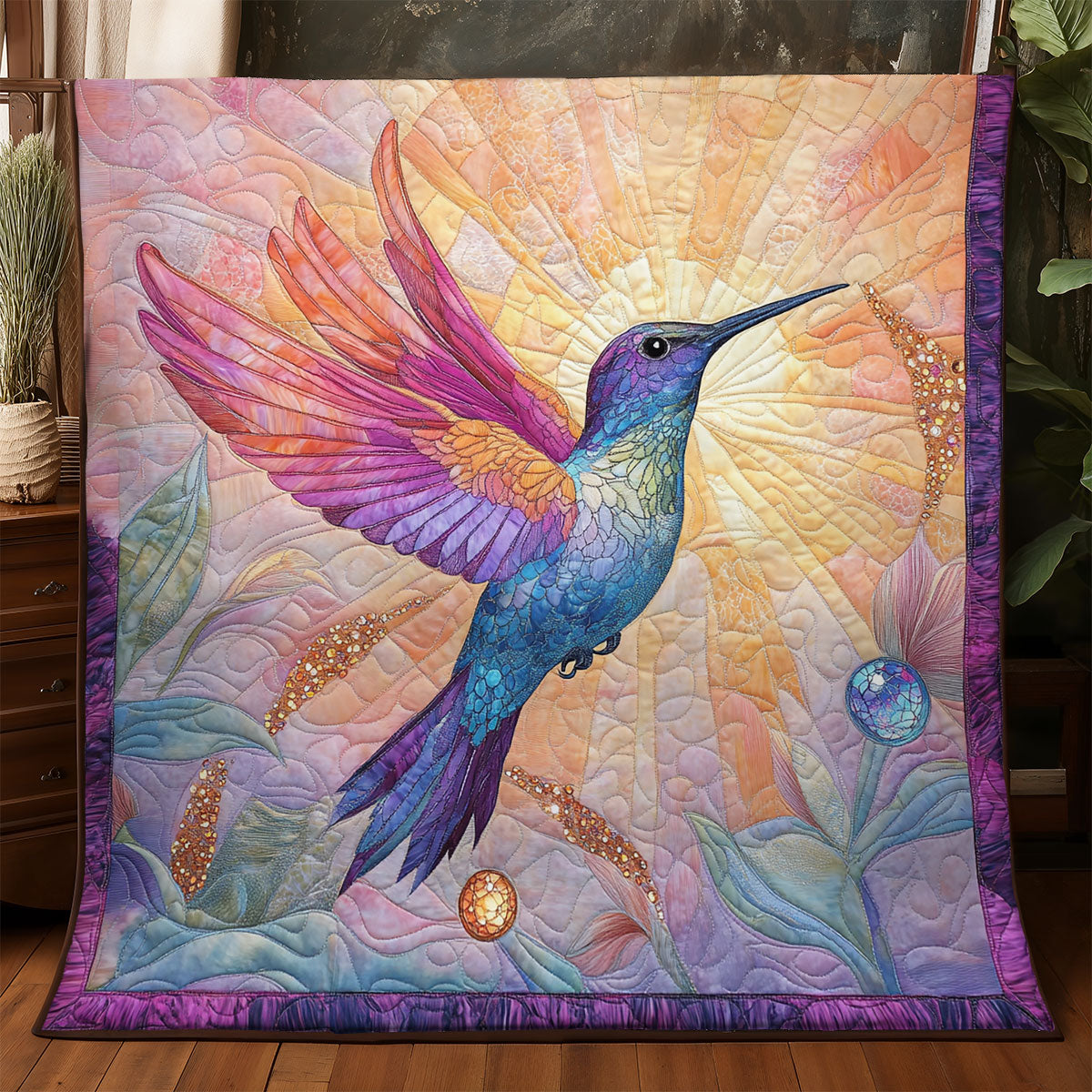 Majestic Hummingbird WX3105042CL Quilt