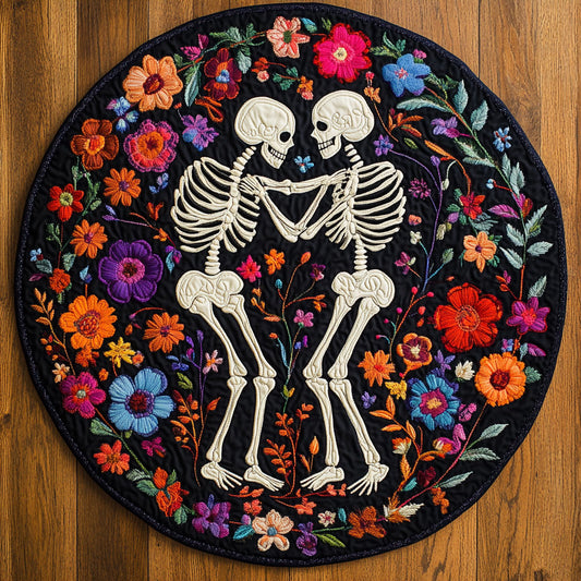 Skull Dance WX1205025CL Quilted Round Mat