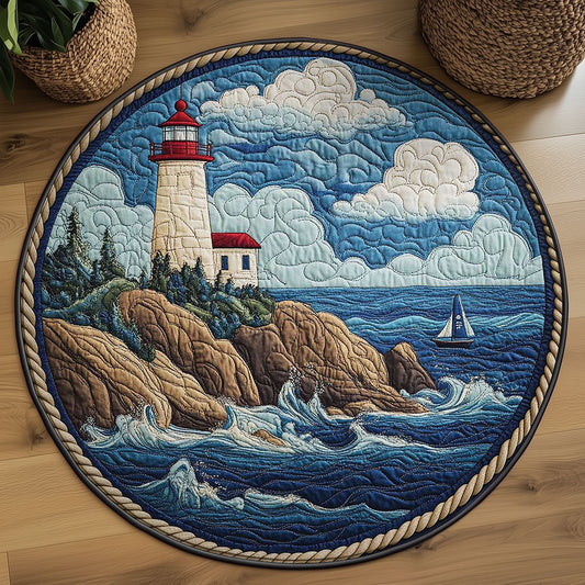 Lighthouse Keeper’s Watch WN2503151CL Quilted Round Mat