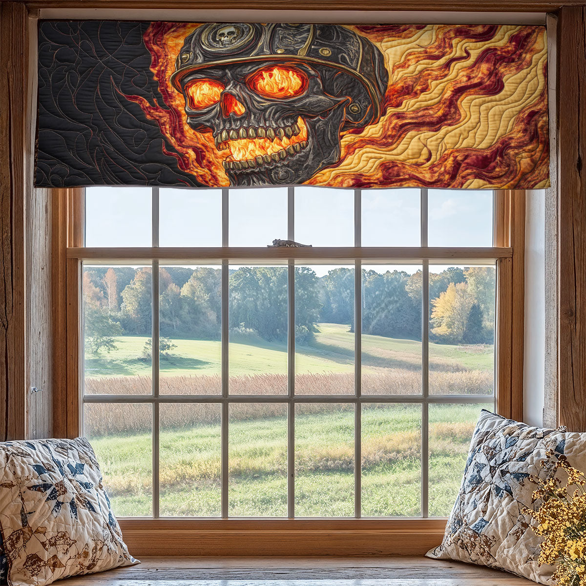 Skull Welder WX2205052CL Quilted Valance
