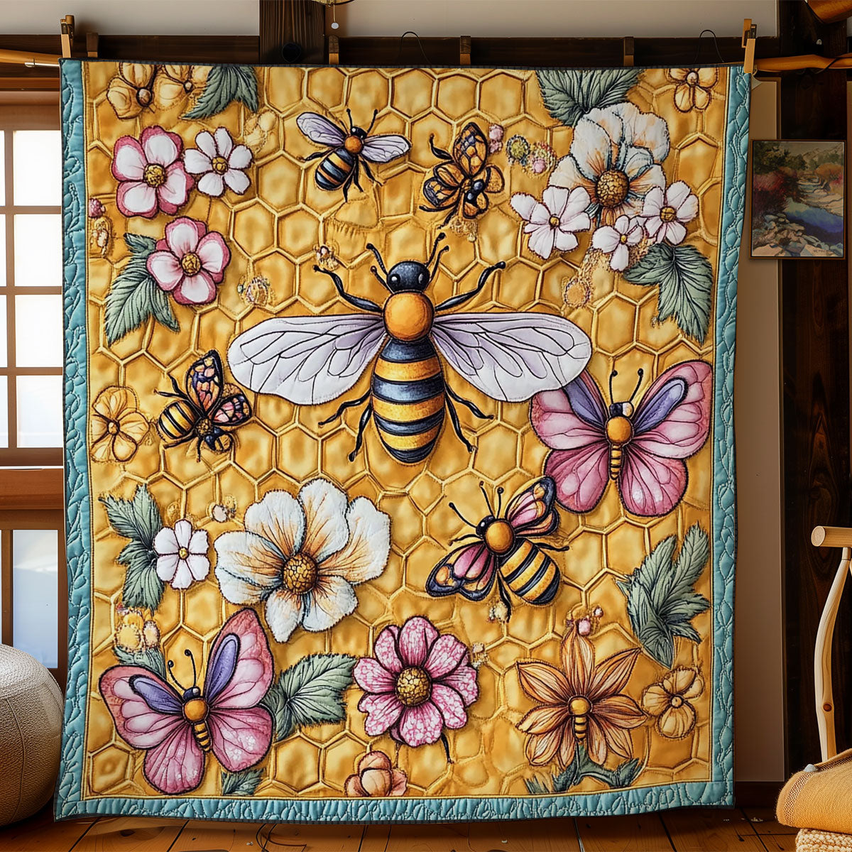 Bee Garden WY1803005CL Quilt