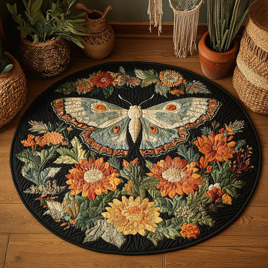 Nocturne In Petals WY0804051CL Quilted Round Mat
