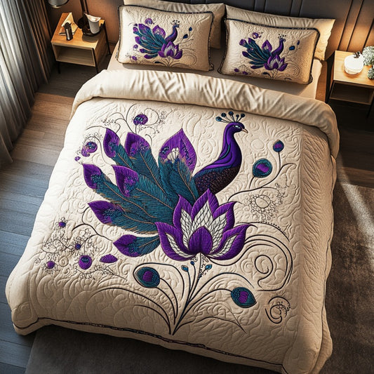 Peacock And Lotus XR2209006CL Duvet Cover Set