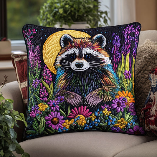 Raccoon Flower Night CW1501065CL Quilt Pillow Case