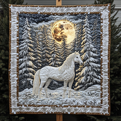 Horse Snowy Forest LT0910063CL Quilt