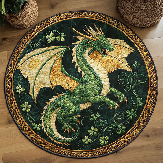 Mystic Dragon WN2908046CL Quilted Round Mat