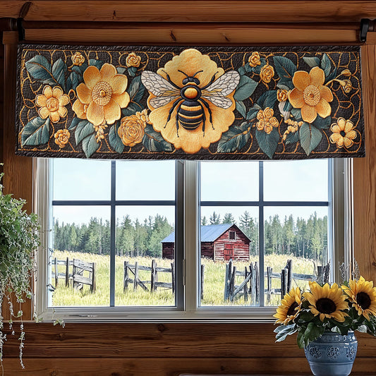 Amber Bee WN3006001CL Quilted Valance