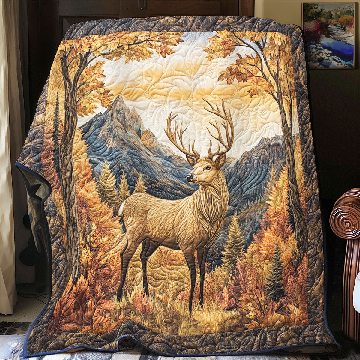 Moose In Autumn WY2101062CL Quilt