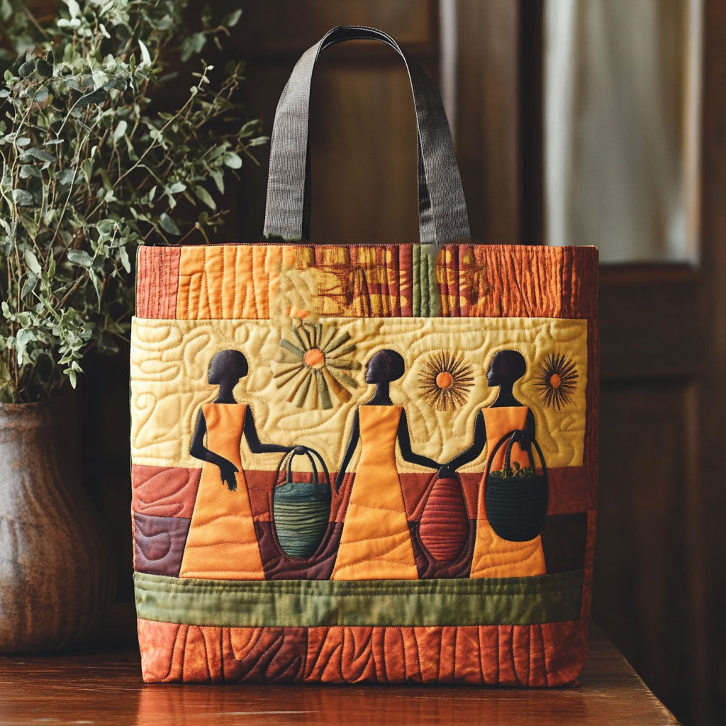 Majesty African Woman WN2111013CL Quilted Tote Bag
