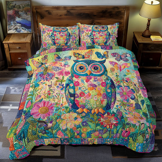 Colorful Owl WY1712036CL Duvet Cover Set