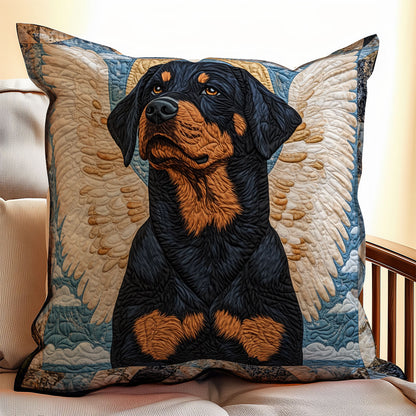 Angle Rottweiler WX0601091CL Quilt Pillow Case