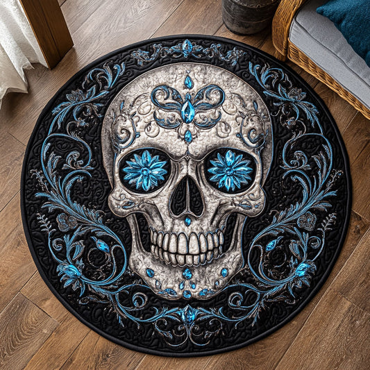 Majestic Skull WX2805030CL Quilted Round Mat