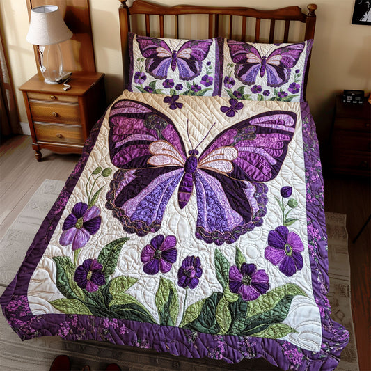 Violet Butterfly WX2311094CL Duvet Cover Set