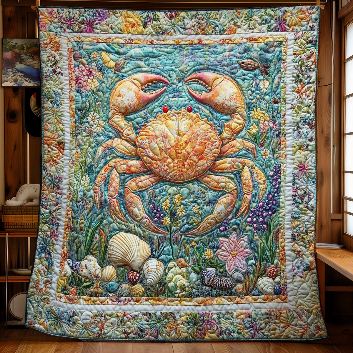 Beautiful Crab In Ocean WY2101042CL Quilt