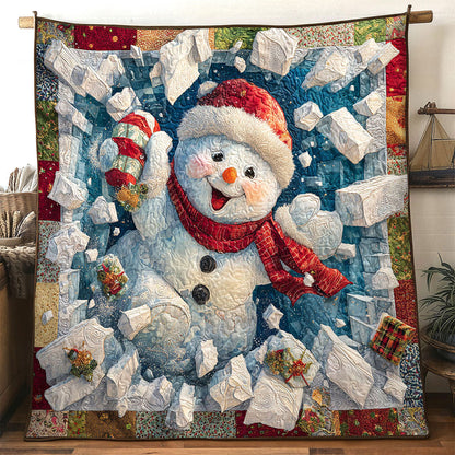 Snow Burst Snowman WN1111077CL Quilt