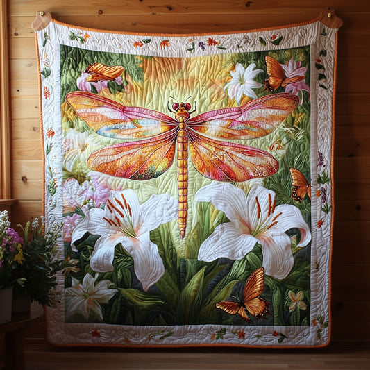 Dragonfly Lily CW1407018CL Quilt