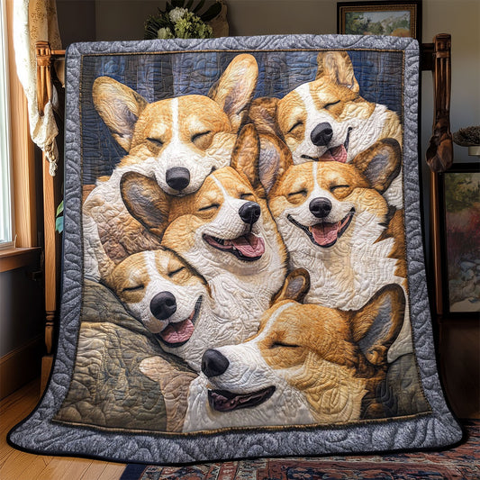 Snuggle Corgi CP2905029CL Quilt