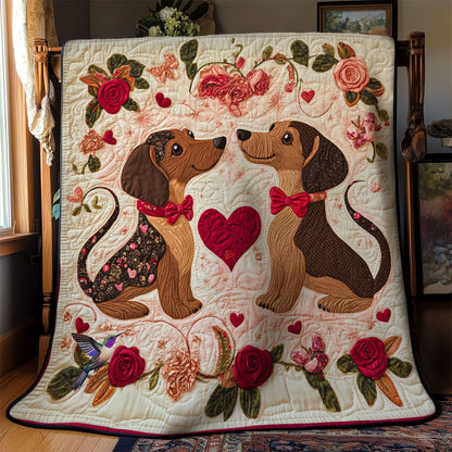 Valentine Dachshund WN0412016CL Quilt