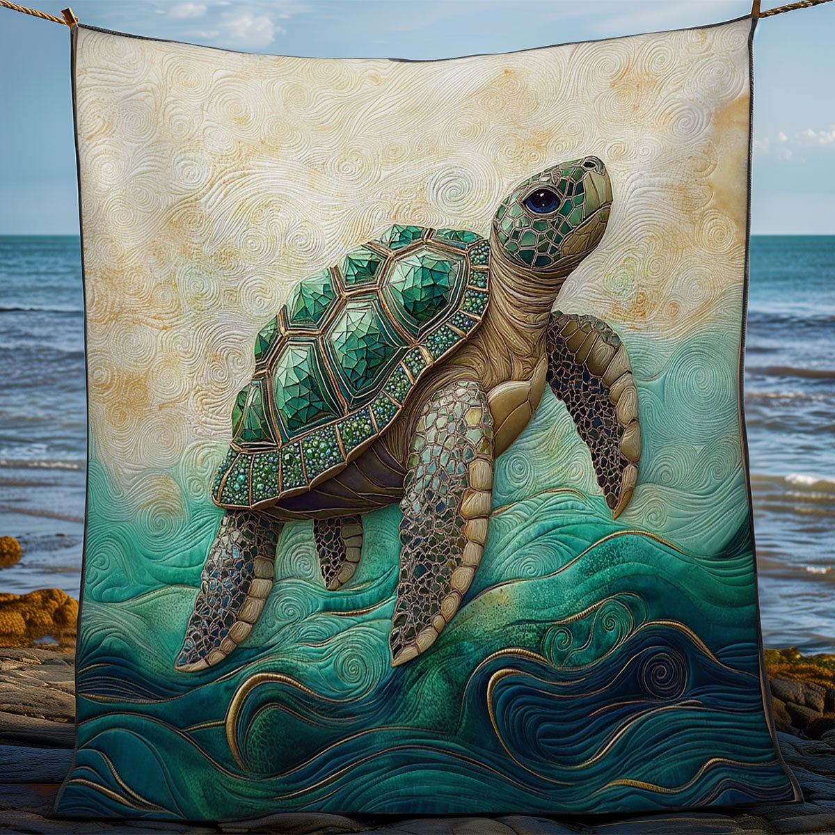 Turtle Portrait WY2702123CL Quilt