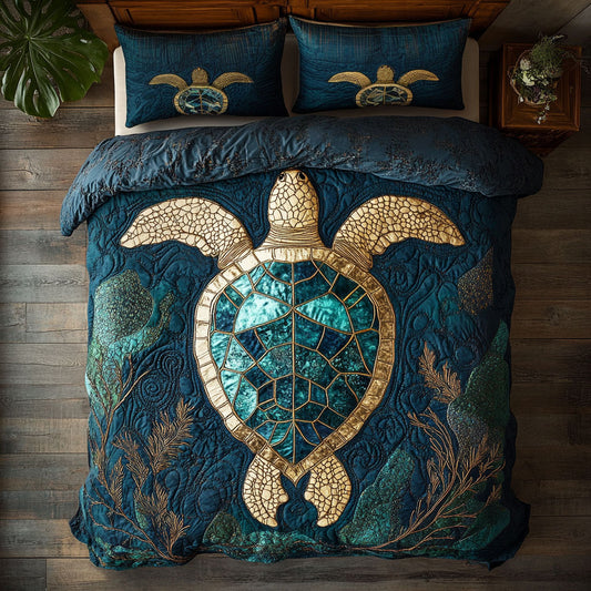 Emerald Sea Turtle WY1108082CL Duvet Cover Set