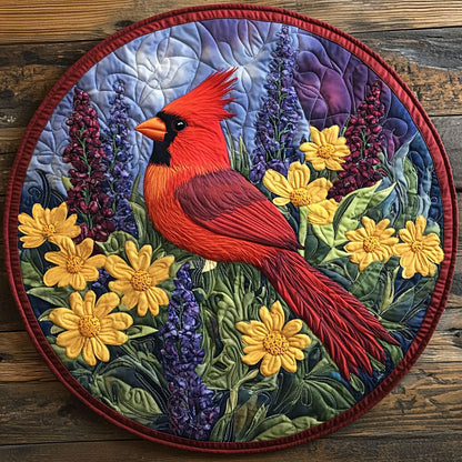 Garden Cardinal CW2904036CL Quilted Round Mat