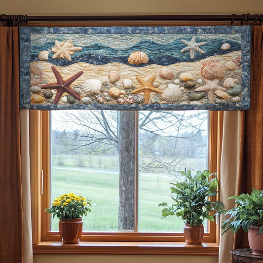 Seashell WX2003107CL Quilted Valance