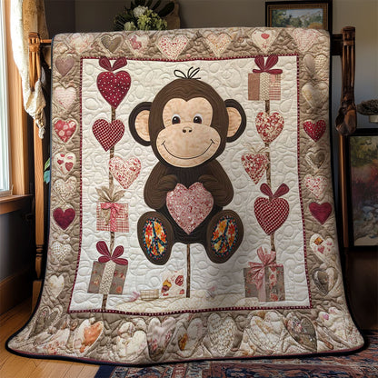 Heartful Monkey WN2412009CL Quilt