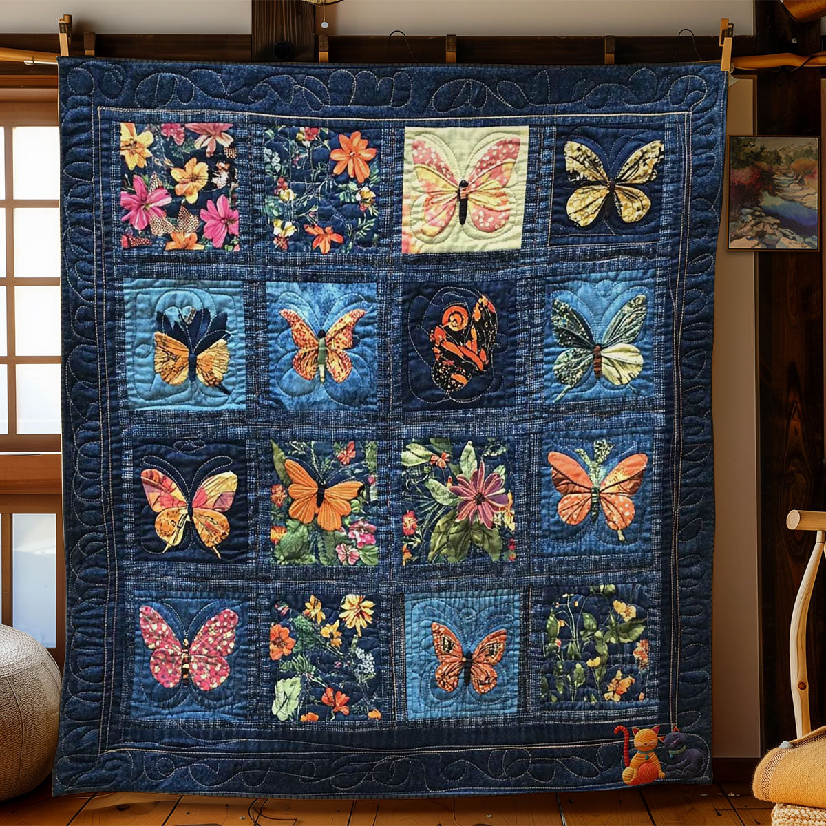 Blossom Butterfly WN2011080CL Quilt