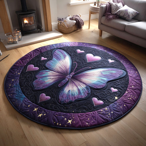 Mystic Butterfly CW1401093CL Quilted Round Mat