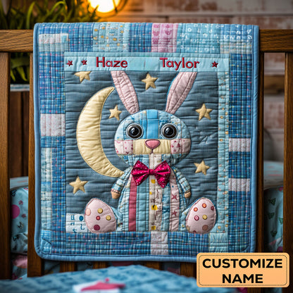 Bunny Moonlight WN2907016CL Personalized Baby Quilt