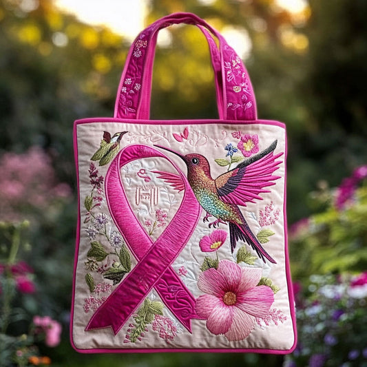 Hummingbird Ribbon Spirit WN2909034CL Quilted Tote Bag