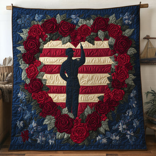 American Soldier Heart WN1306001CL Quilt