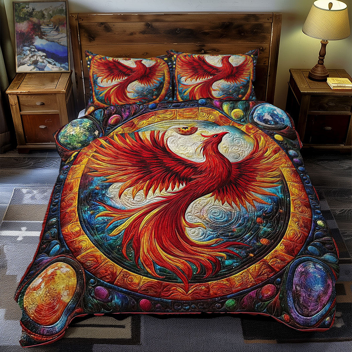 Phoenix In Universal WY1012075CL Duvet Cover Set