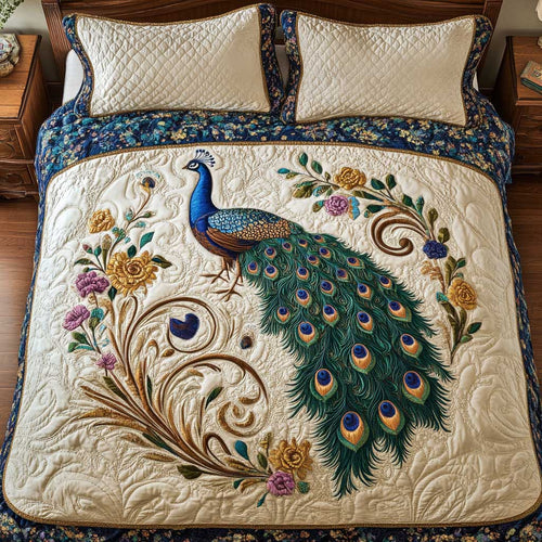 Vibrant Garden Peacock WP1601018CL Duvet Cover Set