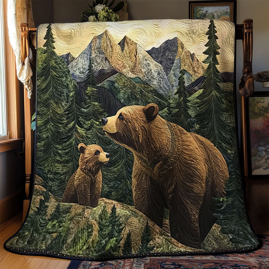 Brown Bear Family WY1302023CL Quilt